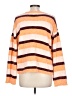 Volcom 100% Polyester Stripes Orange Pullover Sweater Size 12 - photo 2