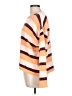 Volcom 100% Polyester Stripes Orange Pullover Sweater Size 12 - photo 5