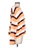 Volcom 100% Polyester Stripes Orange Pullover Sweater Size 12 - photo 4