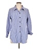 Shiekh 100% Polyester Stripes Blue 3/4 Sleeve Blouse Size L - photo 1