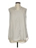 CAbi 100% Polyester Ivory Sleeveless Blouse Size M - photo 1