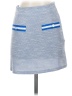 Aqua Chevron-herringbone Blue Casual Skirt Size XS - photo 1