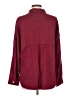 Unbranded Solid Burgundy Long Sleeve Blouse Size L - photo 2