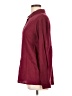 Unbranded Solid Burgundy Long Sleeve Blouse Size L - photo 5
