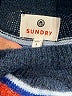 Sundry Chevron-herringbone Blue Pullover Sweater Size S - photo 7