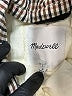 Madewell 100% Cotton Checkered-gingham Gray Coat Size M - photo 6
