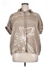 Masai Graphic Tan Short Sleeve Blouse Size XL - photo 1