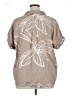Masai Graphic Tan Short Sleeve Blouse Size XL - photo 2