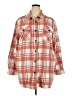 Jodifl 100% Polyester Plaid Red 3/4 Sleeve Blouse Size 2X - photo 1