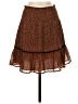 DR2 100% Polyester Animal Print Brown Casual Skirt Size XS - photo 1