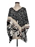 Chico's 100% Polyester Black Kimono Size Sm - Med - photo 1
