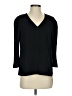 Halogen 100% Polyester Black 3/4 Sleeve Top Size XS - photo 1