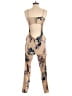 Leith Floral Tan Jumpsuit Size S - photo 2
