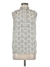 19 Cooper 100% Polyester Chevron-herringbone Gray Sleeveless Blouse Size M - photo 1