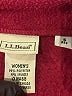 L.L.Bean Burgundy Fleece Size S - photo 6