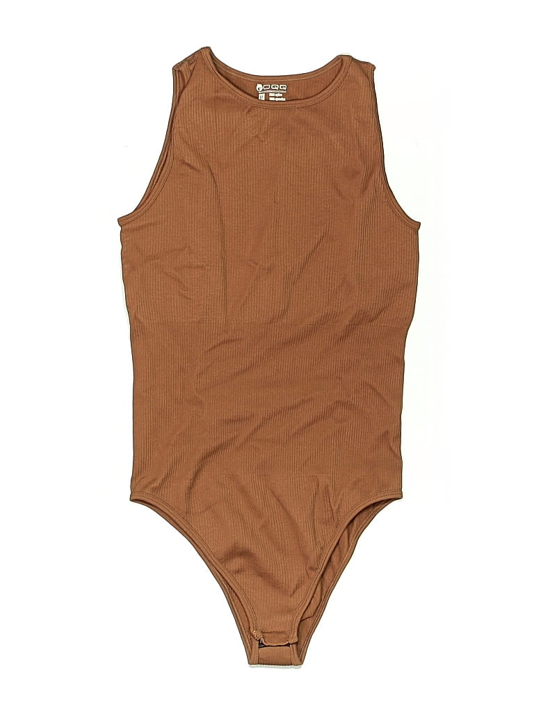 Pre-owned Oqq Bodysuit In Brown