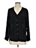 H&M Conscious 100% Polyester Black Long Sleeve Blouse Size 2 - photo 1