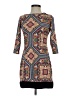 Atmosphere Print Brown Casual Dress Size UK 6 / US 2 - photo 1