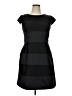The Limited 100% Polyester Stripes Black Casual Dress Size 14 (petite) - photo 1