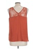 Maurices 100% Polyester Orange Sleeveless Top Size L - photo 2