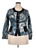 Assorted Brands Floral Damask Blue Cardigan Size XXL - photo 1
