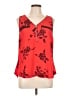 Candie's 100% Polyester Red Sleeveless Blouse Size L - photo 1