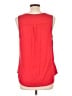 Candie's 100% Polyester Red Sleeveless Blouse Size L - photo 2