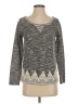 Si Style Chevron-herringbone Gray Pullover Sweater Size S - photo 1
