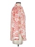 Pilcro 100% Modal Paisley Orange Long Sleeve Blouse Size XXS - photo 4