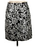 Tevrow+Chase Graphic Silver Casual Skirt Size 4 - photo 1