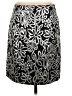 Tevrow+Chase Graphic Silver Casual Skirt Size 4 - photo 2