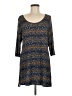 Salaam! Print Gray Casual Dress Size M - photo 1