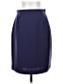 Lord & Taylor 100% Polyester Solid Blue Formal Skirt Size 8 (petite) - photo 1