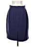 Lord & Taylor 100% Polyester Solid Blue Formal Skirt Size 8 (petite) - photo 2