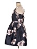 Crystal Doll 100% Polyester Floral Black Cocktail Dress Size 11 - photo 5