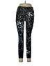 0039 Italy Animal Print Black Blue Active Pants Size 10 - photo 2