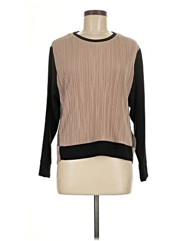Zara W&B Collection Long Sleeve Blouse (view 1)