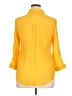 A. Byer Yellow 3/4 Sleeve Button-Down Shirt Size XL - photo 2