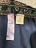 Alya 100% Polyester Paisley Blue Black Casual Skirt Size M - photo 4