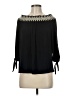 Cha Cha Vente Black 3/4 Sleeve Blouse Size M - photo 1