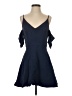 Keepsake Solid Blue Casual Dress Size S - photo 1