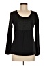 Classic Elements Black Long Sleeve Top Size M - photo 1