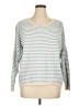 Dokotoo 100% Cotton Stripes Blue Teal Pullover Sweater Size XL - photo 1