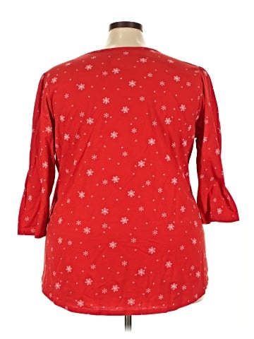 Lane Bryant 3/4 Sleeve T-Shirt (view 2)