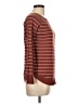 Pink Clover Stripes Burgundy Pullover Sweater Size L - photo 4