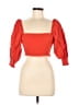 o.p.t Orange 3/4 Sleeve Top Size M - photo 1