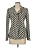 Armani Collezioni 100% Virgin Wool Houndstooth Ivory Wool Blazer Size 6 - photo 1