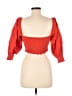 o.p.t Orange 3/4 Sleeve Top Size M - photo 2