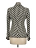 Armani Collezioni 100% Virgin Wool Houndstooth Ivory Wool Blazer Size 6 - photo 2