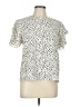 Shein Polka Dots Ivory Short Sleeve Blouse Size L - photo 1
